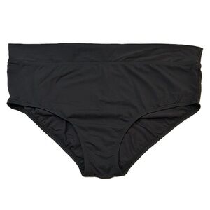 NWT Captiva by Christina Swimwear Black Bathing Suit Bikini Bottom Full Figure